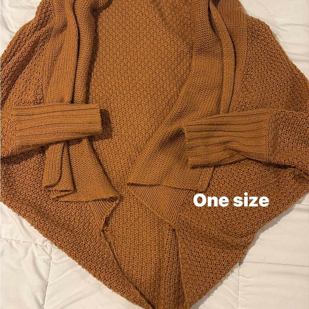 Cozy Open-Front Women’s Sweater Cardigan - Brown
